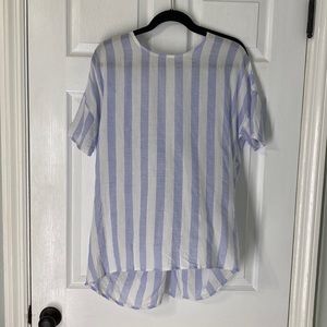 Gauzy Cotton striped tunic